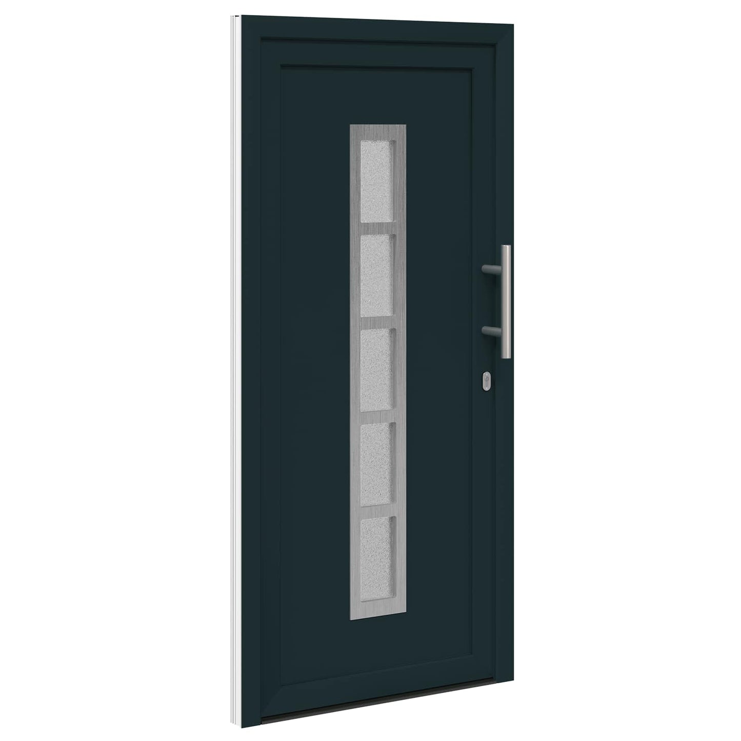 Hoveddør Antracit 98 x 200 cm PVC