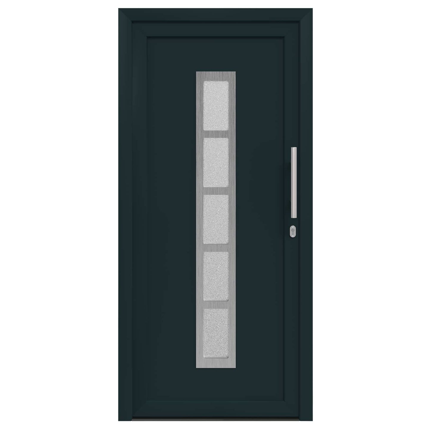 Hoveddør Antracit 98 x 208 cm PVC