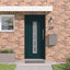 Hoveddør Antracit 108 x 208 cm PVC