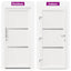 Hoveddør Hvid 108 x 208 cm PVC