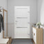 Hoveddør Hvid 88 x 200 cm PVC