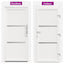 Hoveddør Hvid 108 x 208 cm PVC