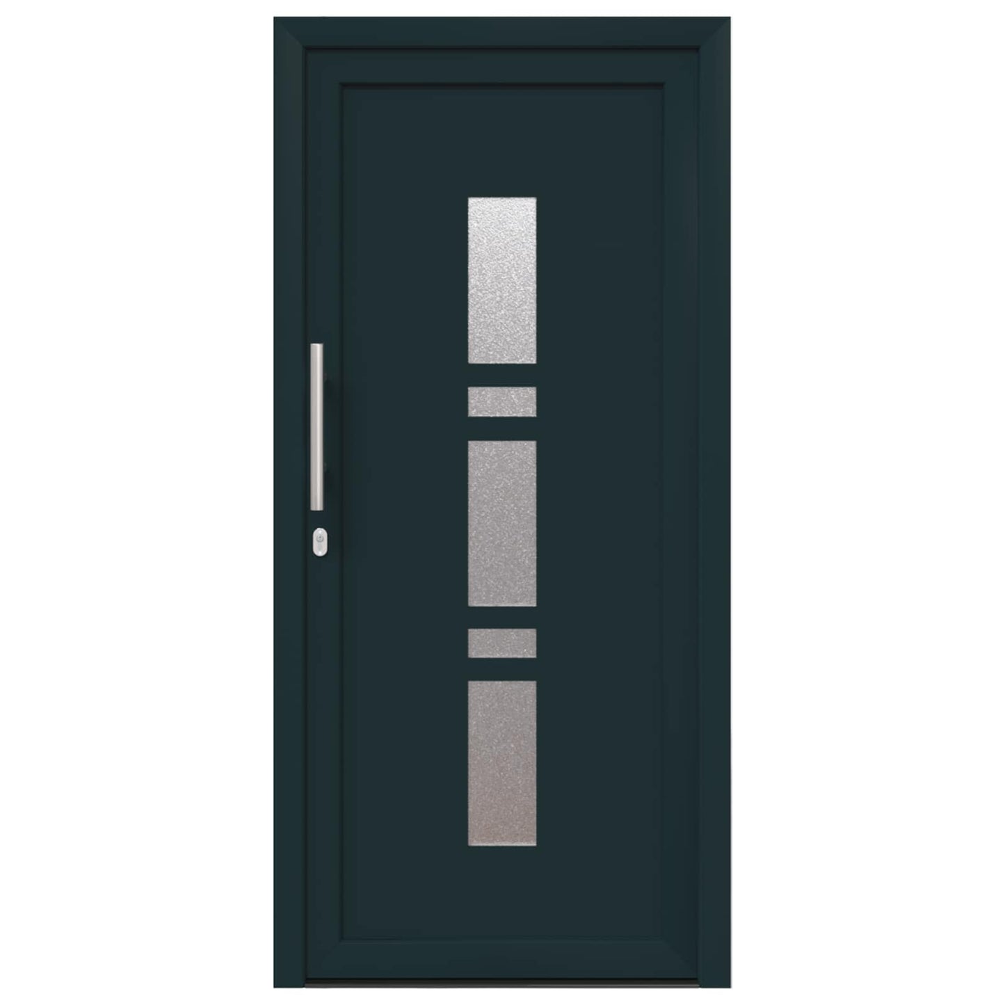 Hoveddør Antracit 88 x 200 cm PVC