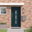 Hoveddør Antracit 98 x 200 cm PVC