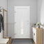 Hoveddør Antracit 98 x 200 cm PVC