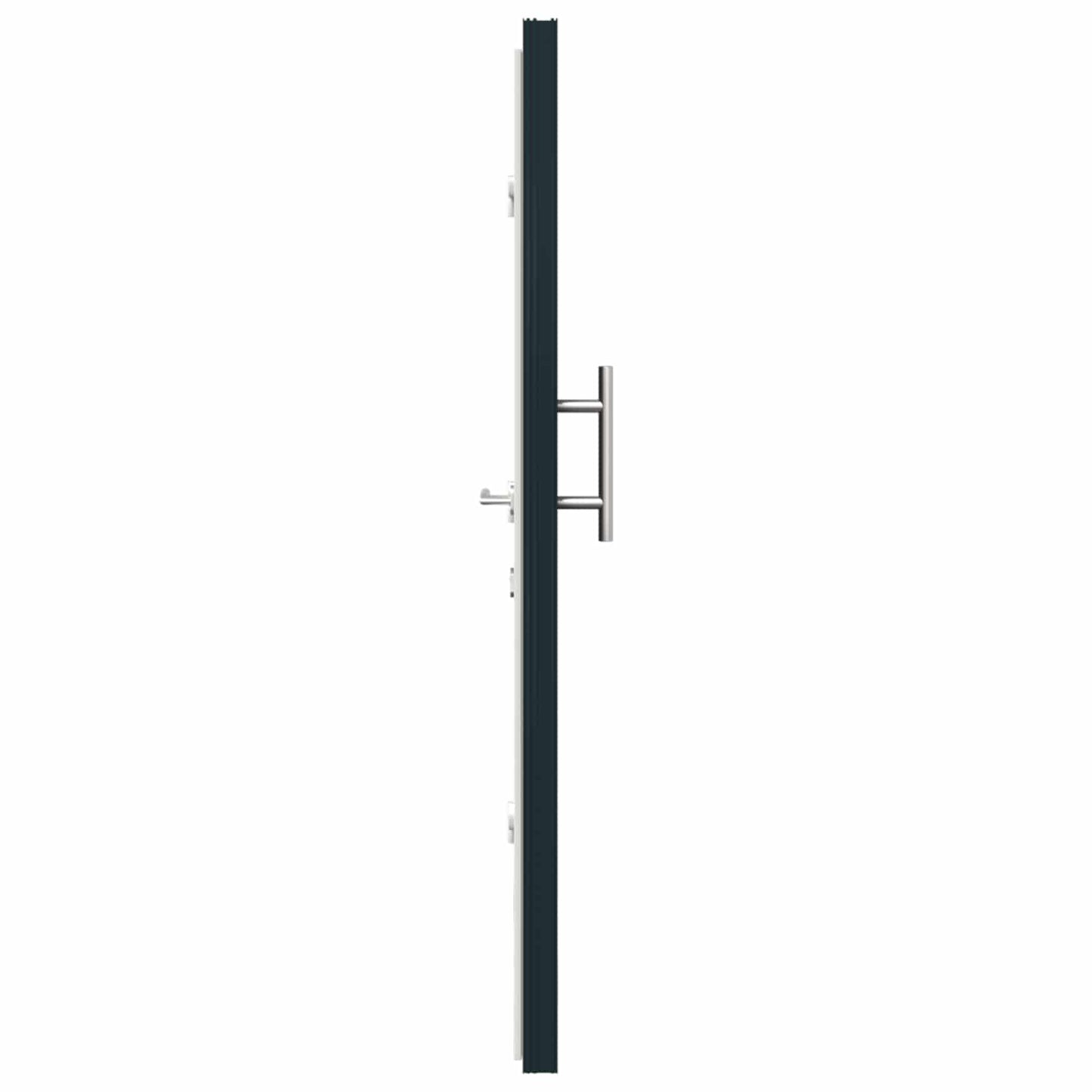 Hoveddør Antracit 98 x 200 cm PVC