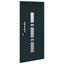 Hoveddør Antracit 98 x 208 cm PVC