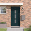 Hoveddør Antracit 98 x 200 cm PVC