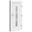 Hoveddør Antracit 98 x 208 cm PVC