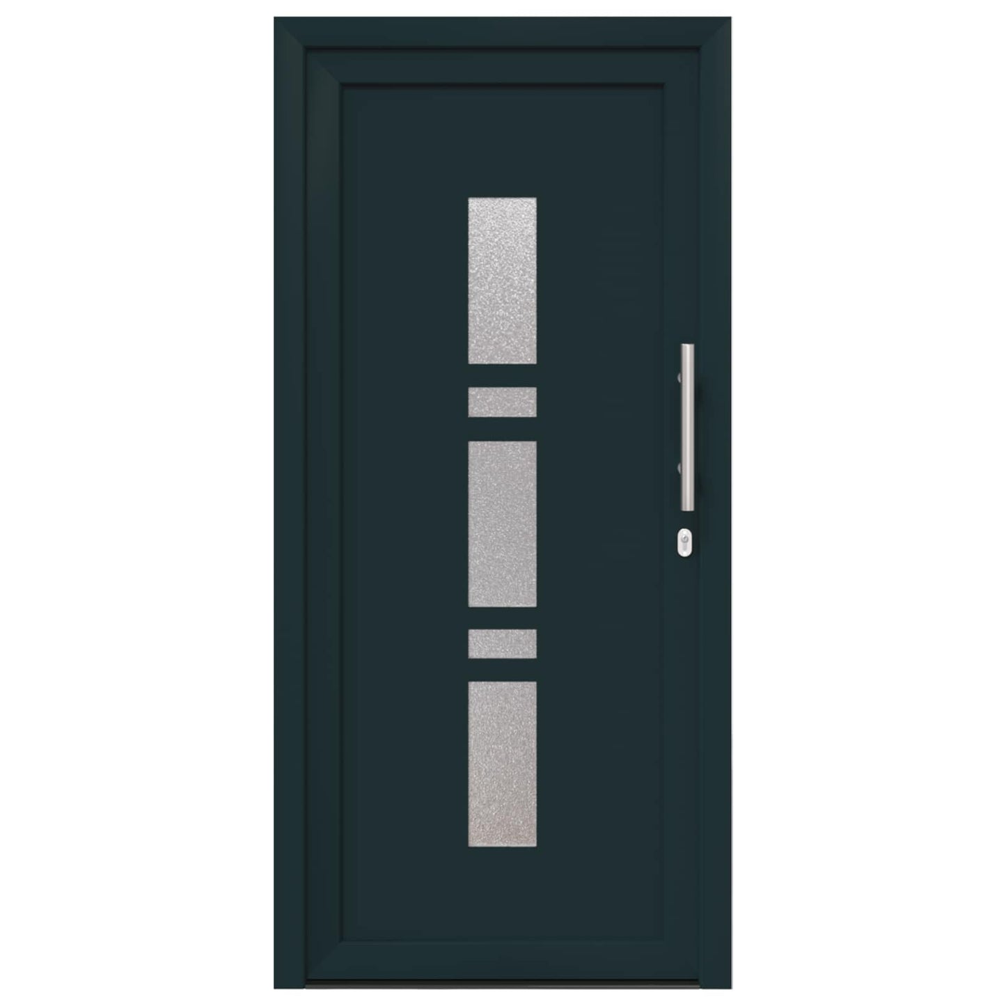 Hoveddør Antracit 98 x 208 cm PVC