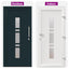 Hoveddør Antracit 98 x 208 cm PVC