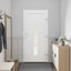 Hoveddør Antracit 108 x 208 cm PVC