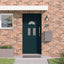 Hoveddør Antracit 98 x 198 cm PVC