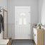 Hoveddør Antracit 98 x 208 cm PVC