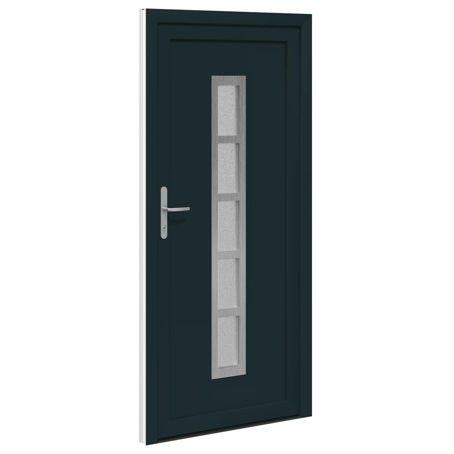 Hoveddør Antracit 98 x 200 cm PVC