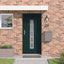 Hoveddør Antracit 98 x 208 cm PVC