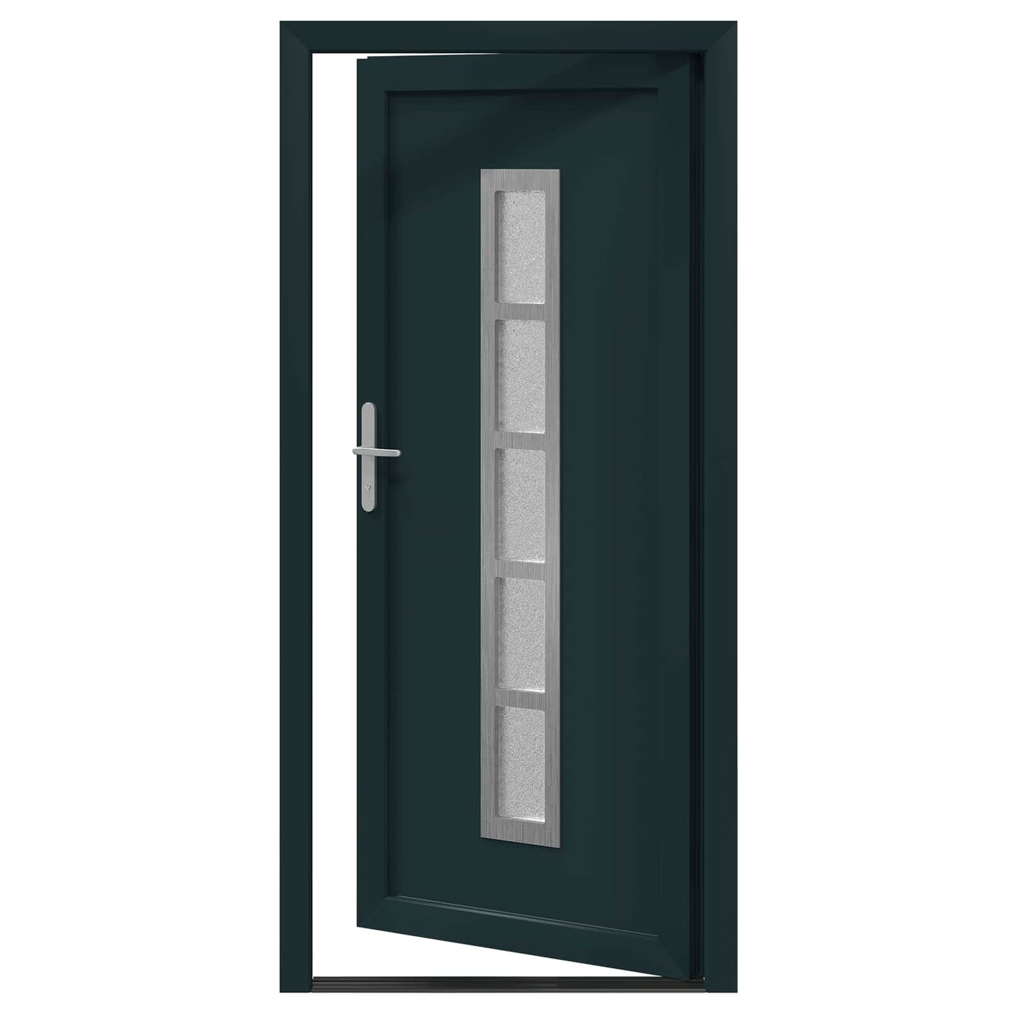 Hoveddør Antracit 108 x 208 cm PVC
