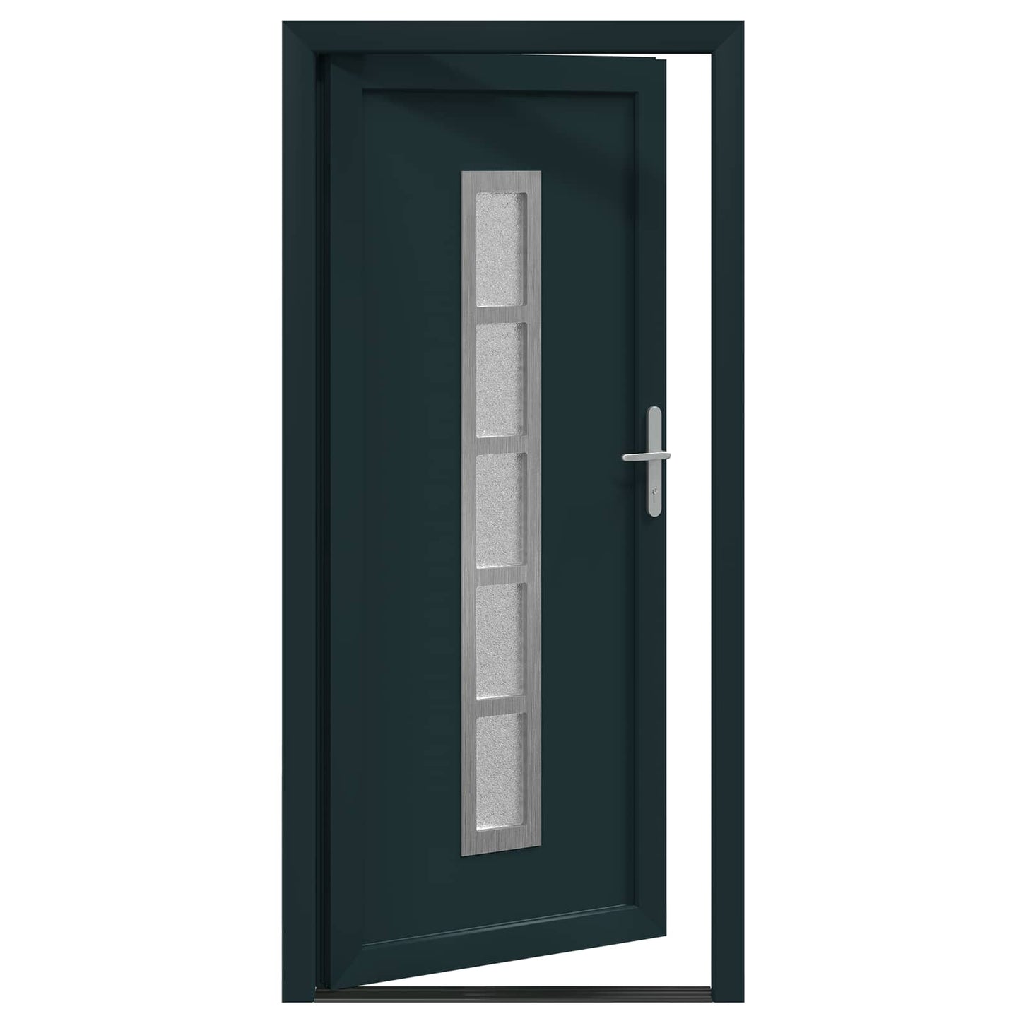 Hoveddør Antracit 98 x 200 cm PVC