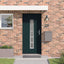 Hoveddør Antracit 98 x 208 cm PVC