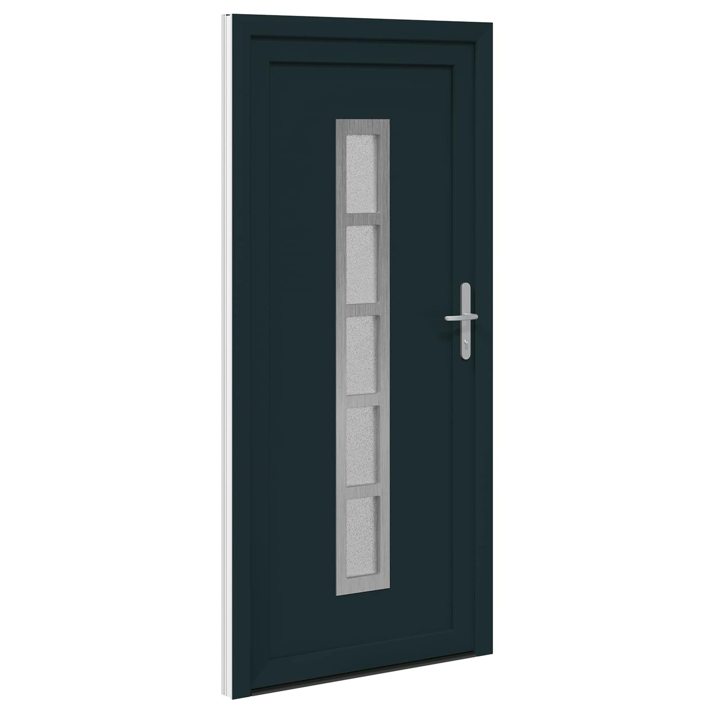 Hoveddør Antracit 108 x 208 cm PVC