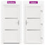 Hoveddør Hvid 98 x 200 cm PVC