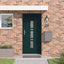 Hoveddør Antracit 98 x 200 cm PVC
