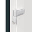 Hoveddør Antracit 98 x 208 cm PVC