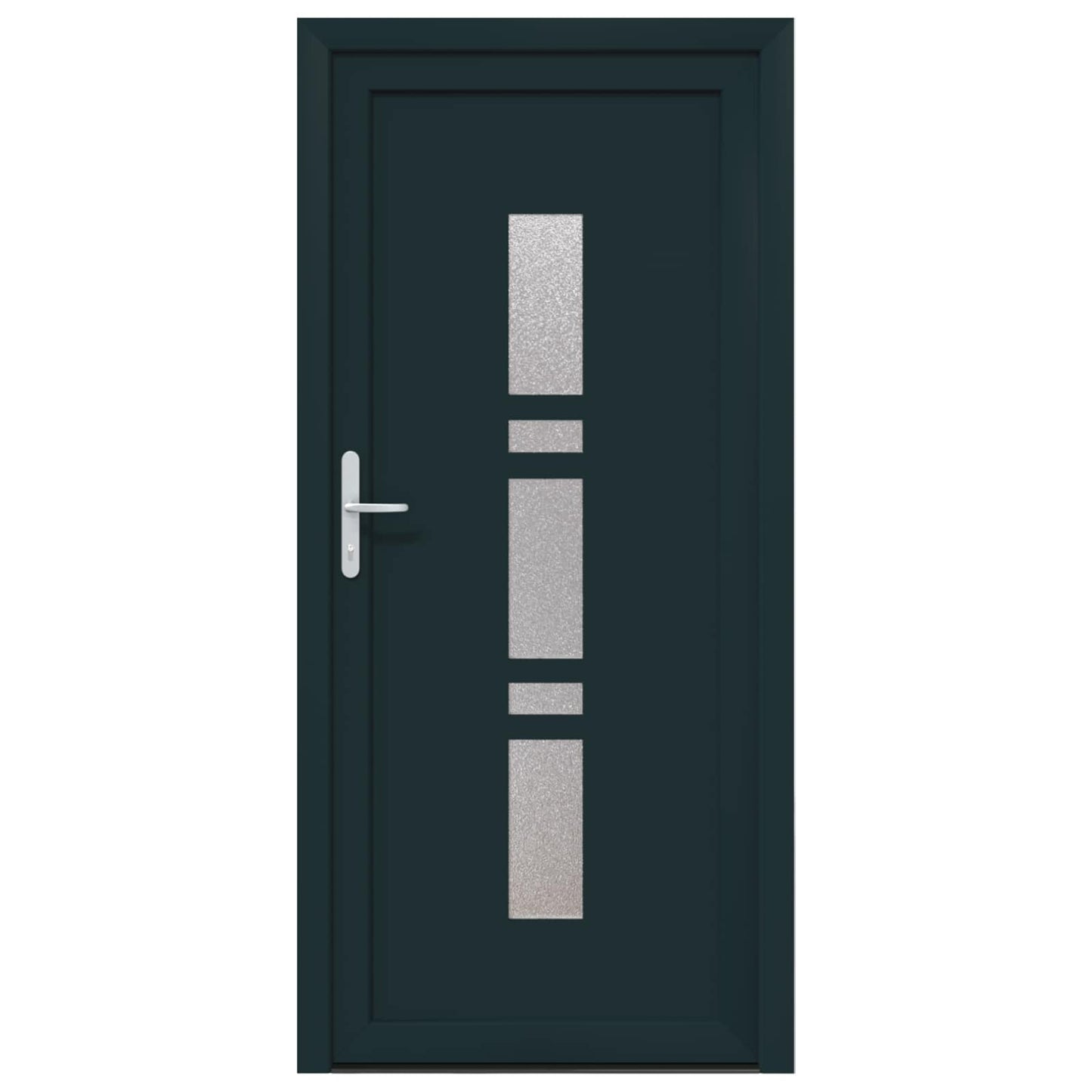 Hoveddør Antracit 108 x 208 cm PVC