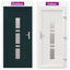 Hoveddør Antracit 88 x 200 cm PVC