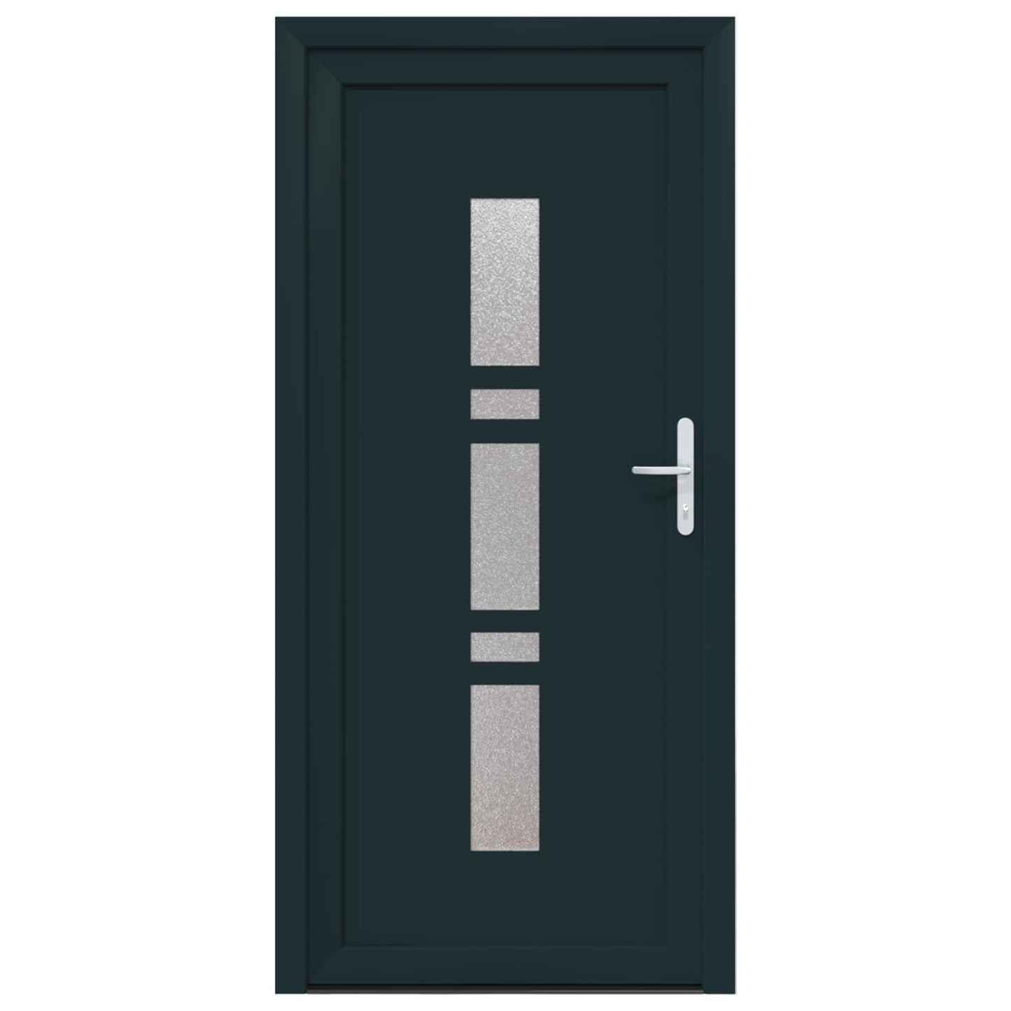 Hoveddør Antracit 98 x 208 cm PVC