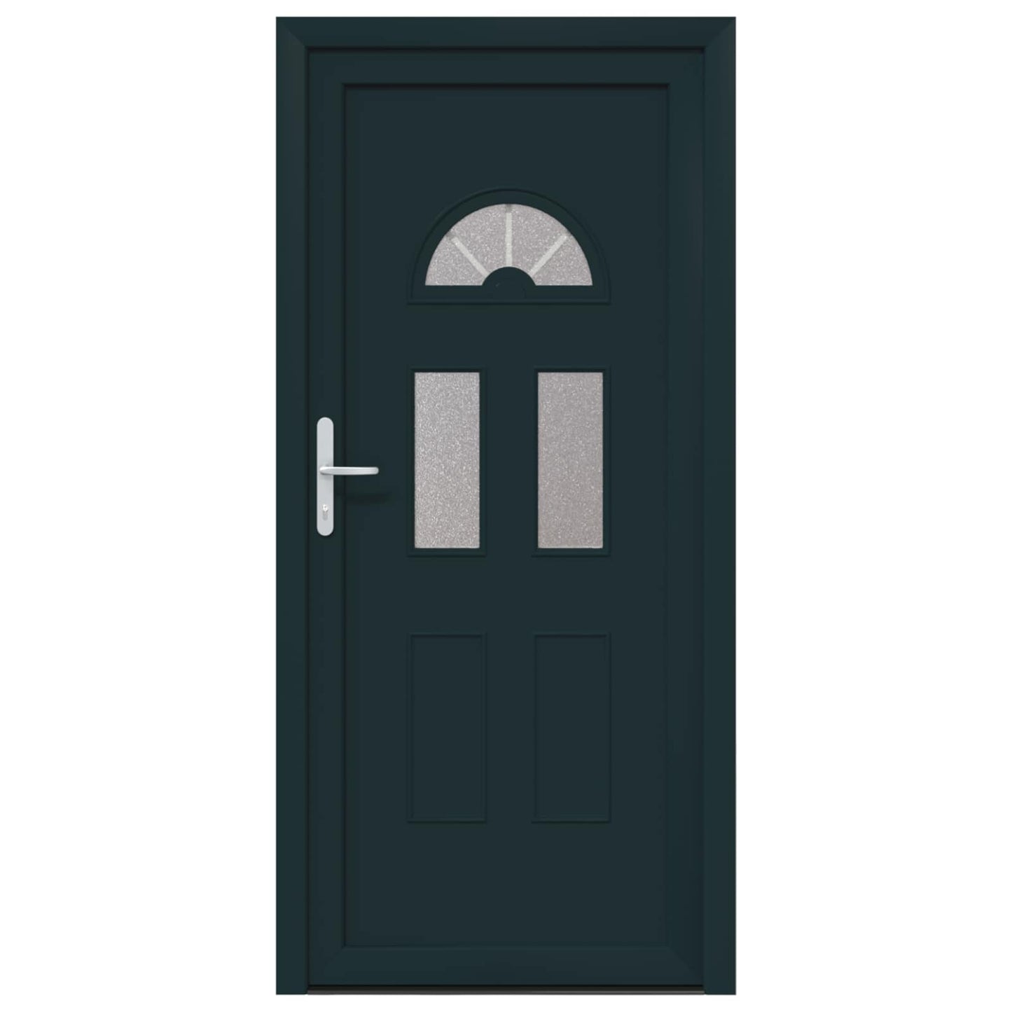 Hoveddør Antracit 98 x 198 cm PVC