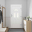 Hoveddør Antracit 98 x 208 cm PVC