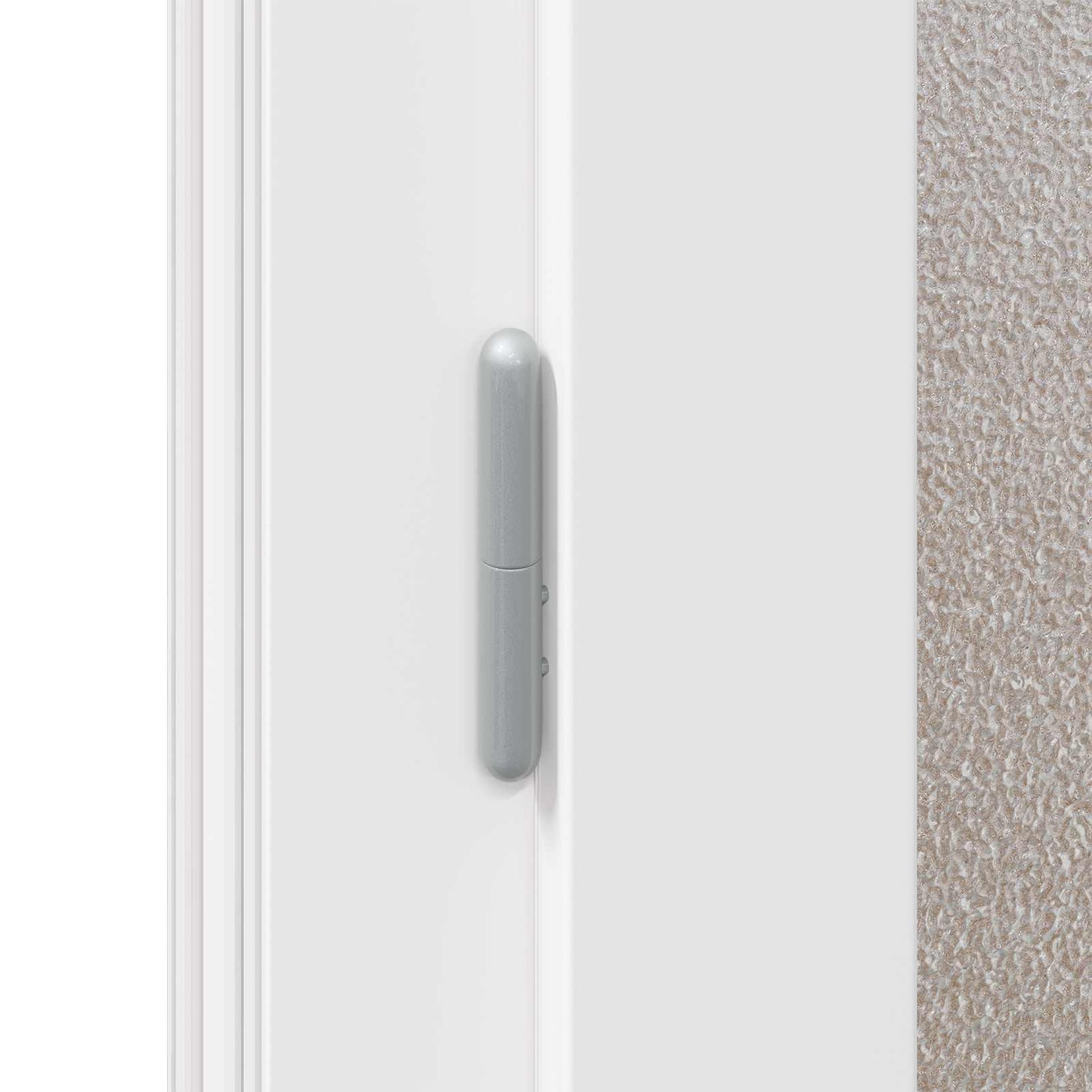 Sideskabsdør Hvid 98 x 198 cm PVC