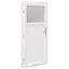 Sideskabsdør Hvid 98 x 198 cm PVC
