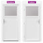 Sideskabsdør Hvid 88 x 198 cm PVC