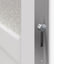 Sideskabsdør Hvid 98 x 198 cm PVC