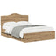 Bed Frame with Storage and Headboard Artisan Oak 160 x 200 cm