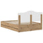 Bed Frame with Storage and Headboard Artisan Oak 160 x 200 cm