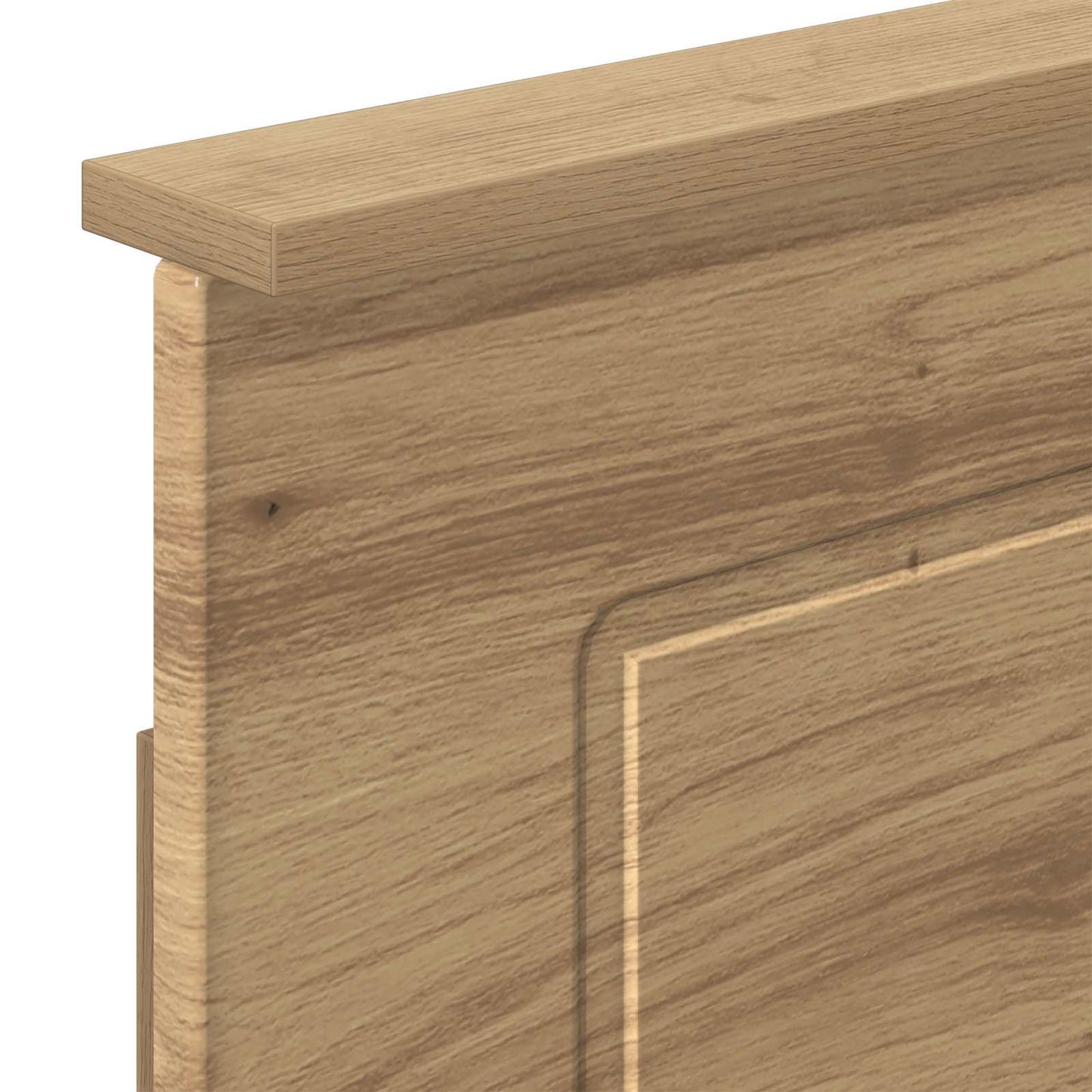 Bed Frame with Storage and Headboard Artisan Oak 180 x 200 cm