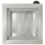Plantekasse med LED Sølv 30 x 30 x 30 cm Rustfrit stål