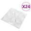 Vægpaneler 24 pcs Diamond Hvid 50 x 50 cm XPS Skum