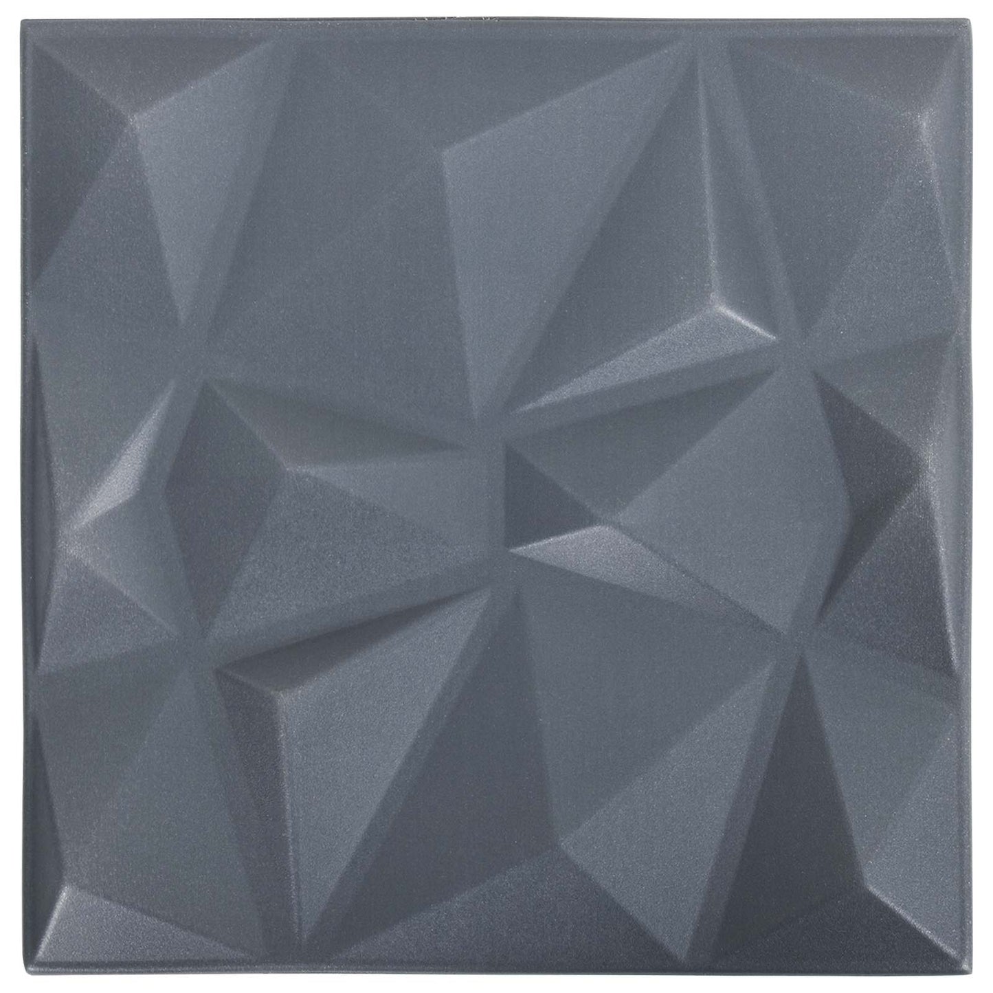 Vægpaneler 24 pcs Diamond Grå 50 x 50 cm XPS Skum