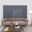 Vægpaneler 48 pcs Origami Grå 50 x 50 cm XPS Skum