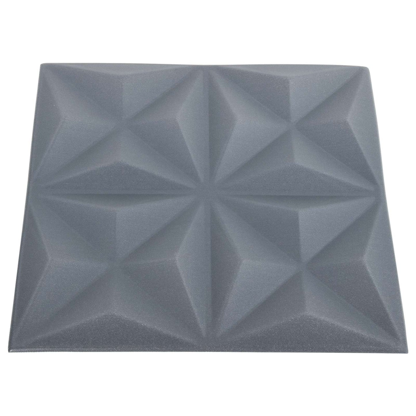 Vægpaneler 48 pcs Origami Grå 50 x 50 cm XPS Skum