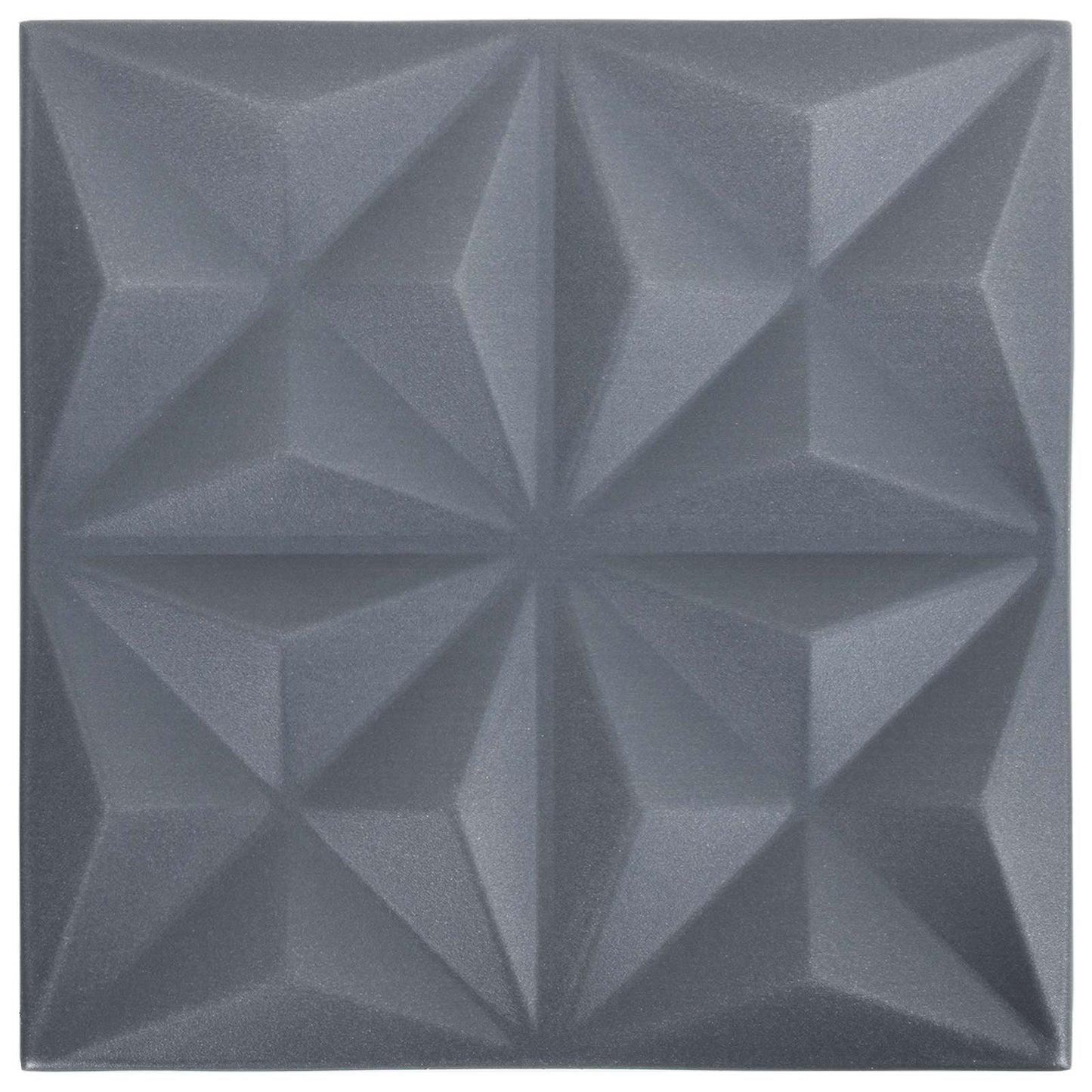 Vægpaneler 48 pcs Origami Grå 50 x 50 cm XPS Skum