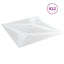 Vægpaneler Stjerne 12 pcs Hvid Star 50 x 50 cm XPS Skum