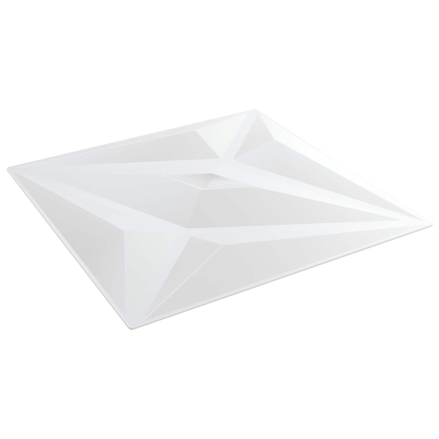 Vægpaneler Stjerne 24 pcs Hvid Star 50 x 50 cm XPS Skum