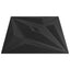 Vægpaneler Stjerne 48 pcs Sort Star 50 x 50 cm XPS Skum