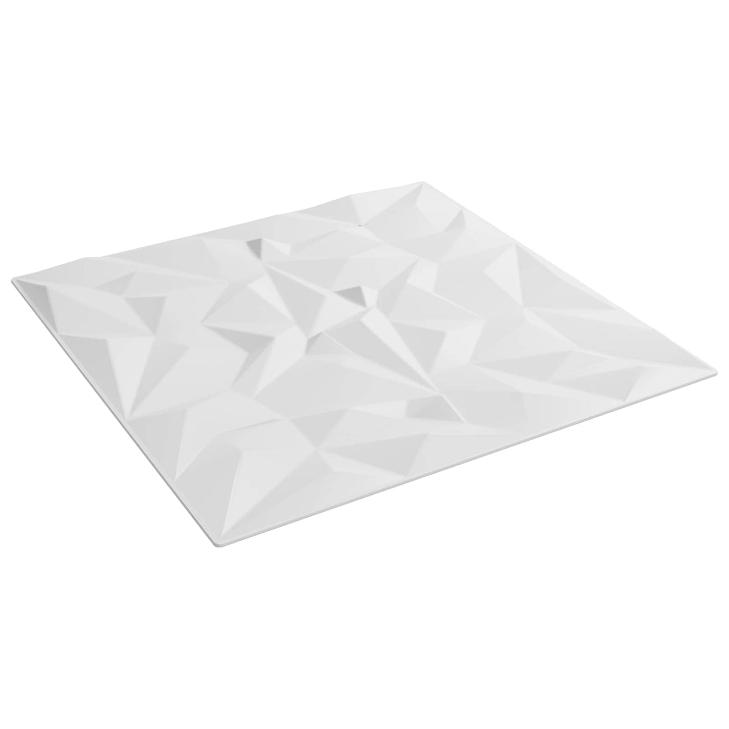 Vægpaneler 24 pcs Hvid 50 x 50 cm XPS Skum