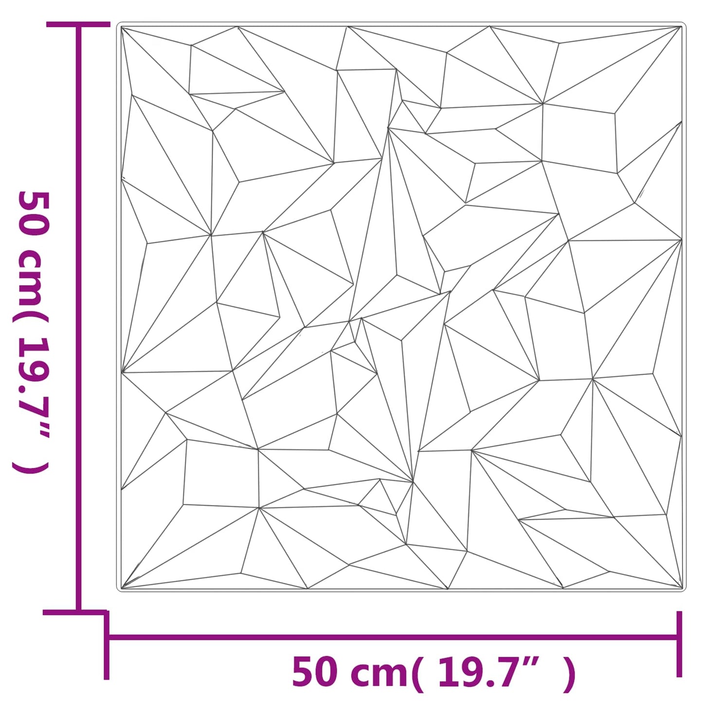 Vægpaneler 24 pcs Hvid 50 x 50 cm XPS Skum